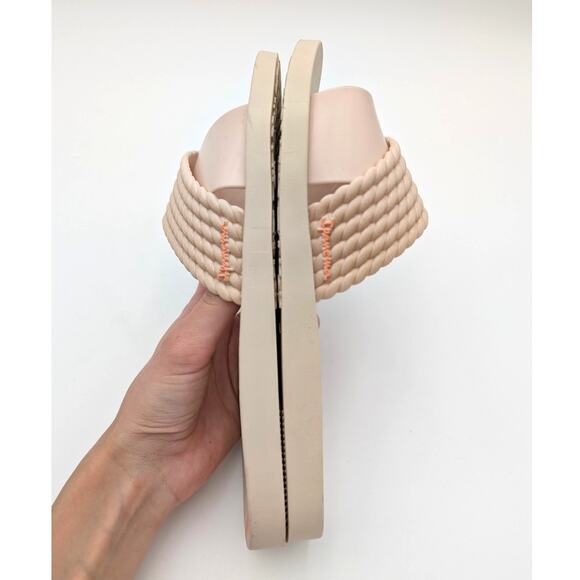 Ipanema Street II Crisscross Strap Slide Sandal Women's Beige Size US9 EU40 - Picture 6 of 13